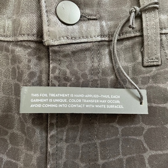 NWOT J Brand Leenah High-Rise Ankle Skinny Stretch Caiman Print Pants - Sz 29 - Picture 7 of 14